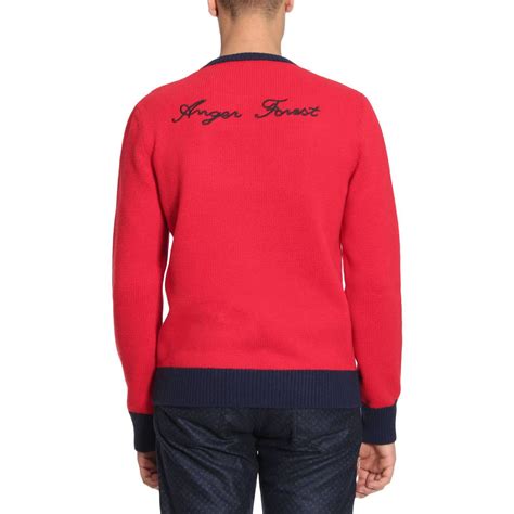 red gucci sweater|Gucci sweater for men.